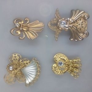 Set of 4 JANE brooches
